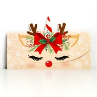 Конверт для денег, набор 8 штук, &laquo;С Новым Годом!&raquo;, 17.5 х 9 см, Новый год