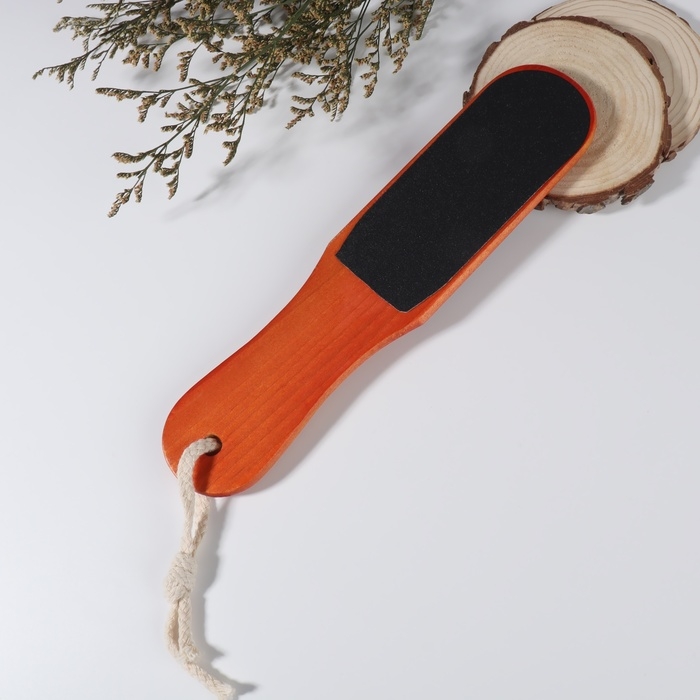 Пилка для ног, наждачная, двусторонняя, 26 см, деревянная Пилка для ног, наждачная, двусторонняя, 26 см, деревянная