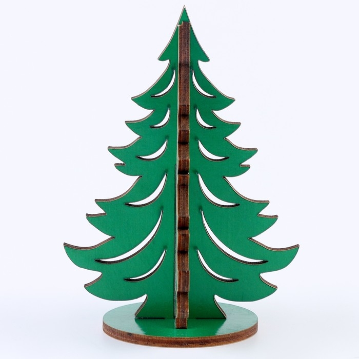 Новый год! Модель из дерева &laquo;Ёлка сборная №27&raquo;