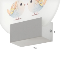 Бра "Птички" LED 6Вт 4000К белый 19,5х6х19,5 см Бра "Птички" LED 6Вт 4000К белый 19,5х6х19,5 см