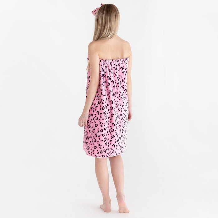 Набор для бани и ванной Этель Набор для бани и ванной Этель "Кошечка"полотенце- парео 75*120 см+повязка