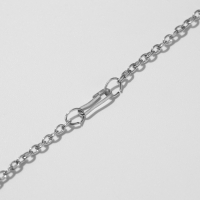 Кулоны &laquo;Неразлучники&raquo; три кольца, цвет серебро, 45 см