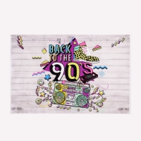 Фотофон винил "Назад в 90-е" 120х80 см Фотофон винил "Назад в 90-е" 120х80 см