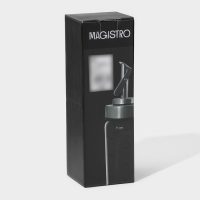 Бутылка стеклянная для соусов и масла с мерной шкалой Magistro &laquo;Мист&raquo;, 200 мл, 5,5&times;17,5 см