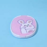 Зеркало складное &laquo;Зайка&raquo;, с расчёской, 6,5 &times; 9,5 см