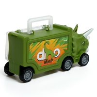 Грузовик &laquo;Дино перевозчик&raquo;, 3 машины, станция запуска, аксессуары