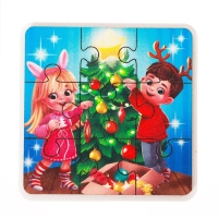 Пазл деревянный &laquo;Новый год! Наряжаем ёлочку&raquo;