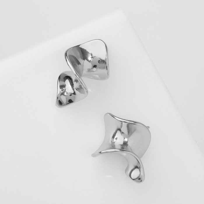 Серьги металл &laquo;Богема&raquo; пространство, цвет серебро