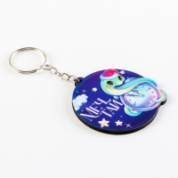 Брелок новогодний, для ключей, деревянный &laquo;Мечтай&raquo;, 5,4 х 10,1 см