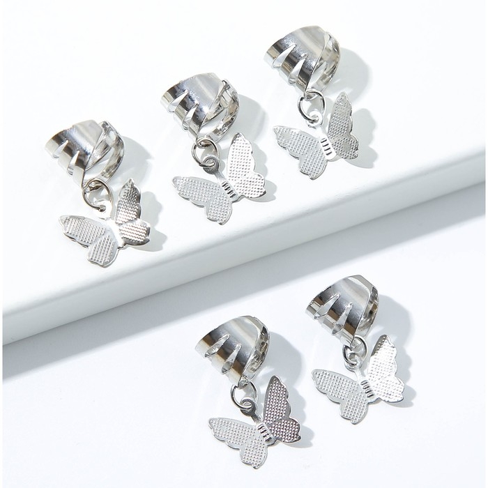 Заколки пирсинг для волос &laquo;Будь собой&raquo;, 5 шт., 2 х 1 х 2 см