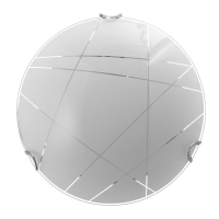 Светильник "Контур" моллир., 1х60Вт Е27, хром, d=25 см, h=4,5 см Светильник "Контур" моллир., 1х60Вт Е27, хром, d=25 см, h=4,5 см