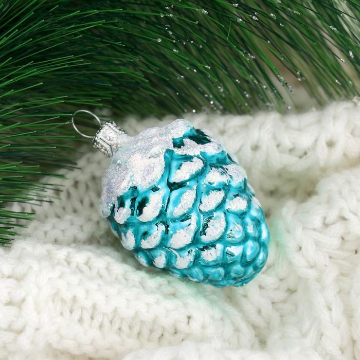 Ёлочная игрушка &laquo;Шишка кедровая&raquo;-2, h=5.2 см, МИКС