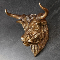 Подвесной декор "Голова быка" 30х54х60см Подвесной декор "Голова быка" 30х54х60см