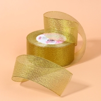 Лента парчовая, 40 мм, 23 &plusmn; 1 м, цвет золотой