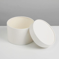 Набор шляпных коробок 3 в 1 белый, упаковка подарочная, 16 х 10, 14 х 9, 13 х 8,5 см