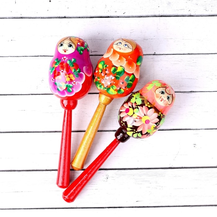 Погремушка на палочке &laquo;Девочка&raquo;, МИКС