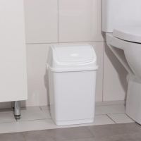 Ведро для мусора &laquo;Камелия&raquo;, 8 л, белое