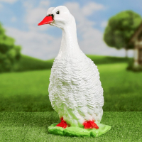 Садовая фигура "Утка" белая, 37х22см Садовая фигура "Утка" белая, 37х22см