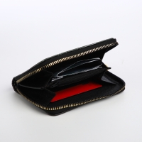 Кошелёк детский на молнии &laquo;Выбражулька&raquo;, цвет чёрный