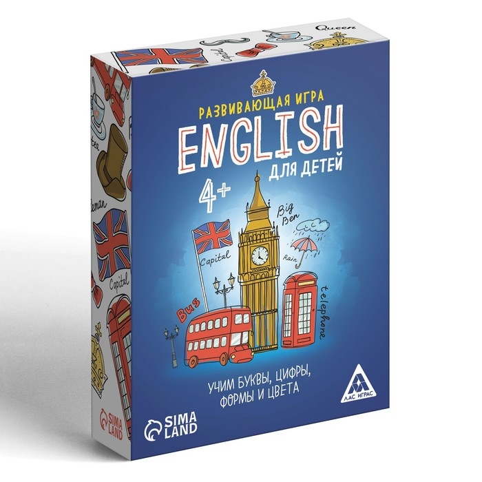 Настольная игра &laquo;English для детей&raquo;, 70 карт