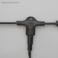 Гирлянда &laquo;Занавес&raquo; 2 &times; 9 м, IP44, УМС, тёмная нить, 1800 LED, свечение белое, мерцание, 220 В