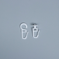 Карниз двухрядный, ширина 120 см, d=28 мм, пластиковые элементы, цвет дуб