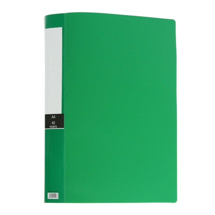 Папка с 40 вкладышами Calligrata А4, 400мкм, МИКС