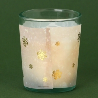 Новогодняя свеча в стакане &laquo;Новый год: С Новым годом!&raquo;, аромат шоколад