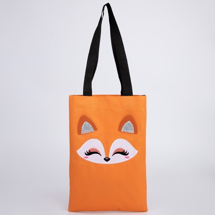 Шопер детский для девочки с допиками &laquo;Лисичка&raquo;, 32х23см