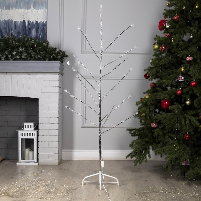 Светодиодный куст &laquo;Звёзды&raquo; 1.5 м, 84 LED, мигание, 220 В, свечение мульти (RG/RB)