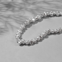 Бусины пластиковые на нити «Жемчуг» 9×6 мм, (набор 160 шт.), цвет белый Бусины пластиковые на нити «Жемчуг» 9×6 мм, (набор 160 шт.), цвет белый