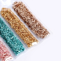 Крошка стеклянная для эпоксидной смолы, набор 6 цветов, вес 1 цвета &mdash; 5 г