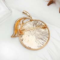 Брошь &laquo;Мандарин&raquo;, цветная в золоте