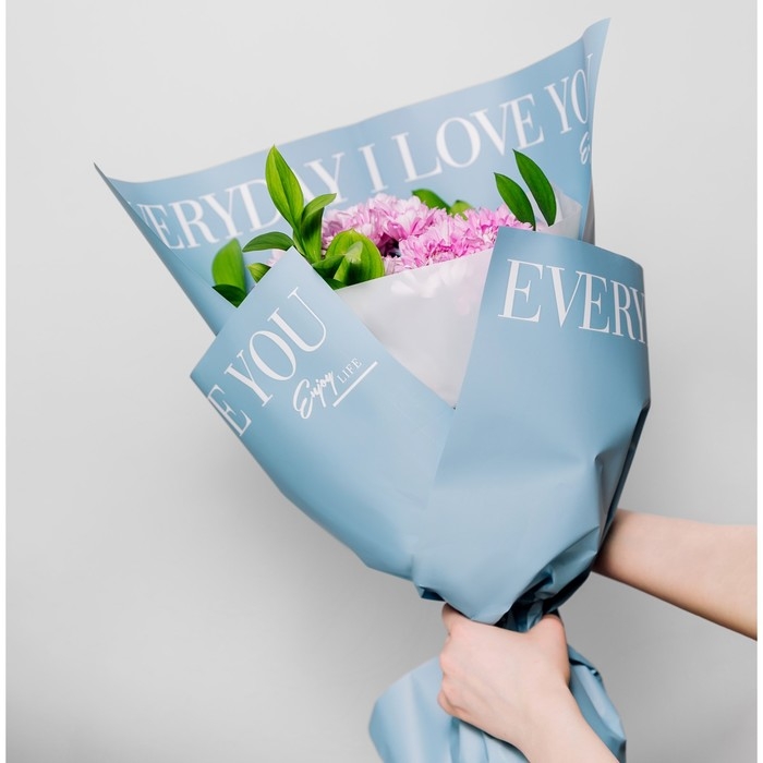 Плёнка для цветов упаковочная матовая прозрачная &laquo;Белая&raquo;, 0.6 x 10 м