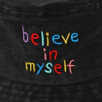 Панама Believe, цвет чёрный, р-р 56 Панама Believe, цвет чёрный, р-р 56