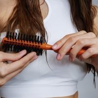 Брашинг &laquo;Натурель&raquo;, d = 1,5/4,5 &times; 22 см, искусственная щетина, цвет &laquo;тёмное дерево&raquo;