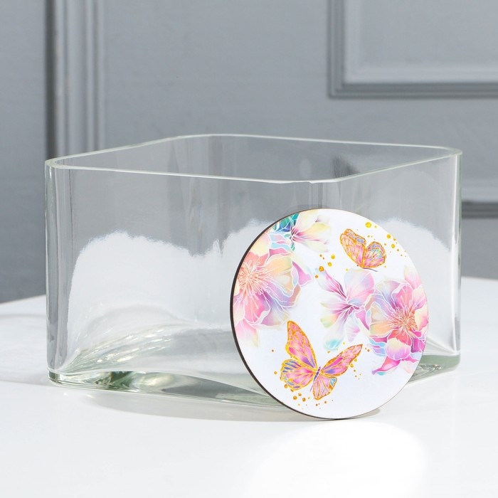 Ваза для цветов &laquo;Бабочки&raquo;, 15 х 10 см.