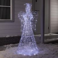 Светодиодная фигура «Ангел» 65 × 140 × 65 см, металл, 31 В, мерцание, свечение тёплое белое Светодиодная фигура «Ангел» 65 × 140 × 65 см, металл, 31 В, мерцание, свечение тёплое белое