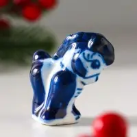 Сувенир "Коняшка", 5х5 см, гжель
