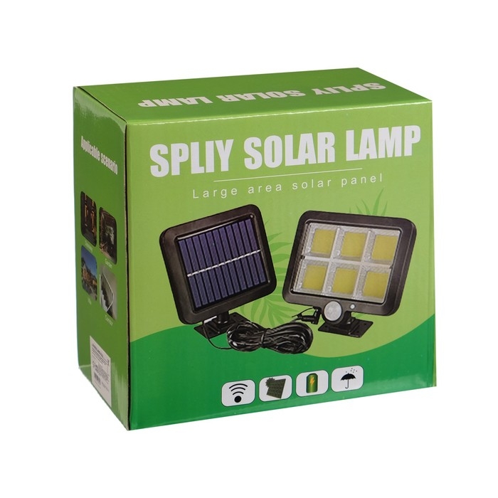 Светодиодный прожектор на солнечной батарее 18 Вт, выносная панель, 15&times;11&times;4 см, 6500К