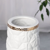 Ваза керамика напольная "Хадвин" 60х13 см, белый Ваза керамика напольная "Хадвин" 60х13 см, белый