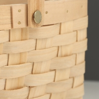 Корзина плетёная, 20×16×10 см, ручка h=11 см, ива, натуральный цвет Корзина плетёная, 20×16×10 см, ручка h=11 см, ива, натуральный цвет