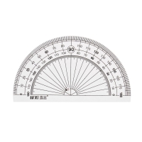 Набор геометрический "Котик"(линейка, транспортир, 2 угольника) в пенале, МИКС