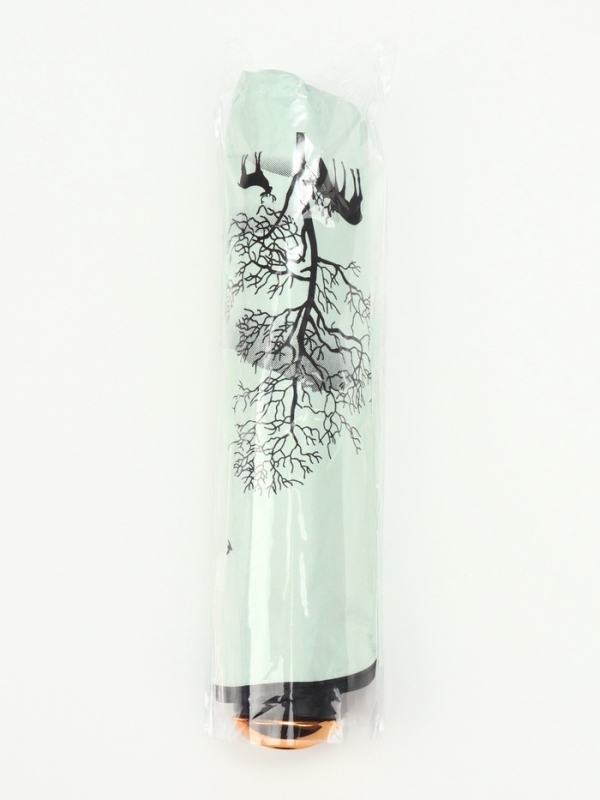 Зонт механический &laquo;Деревья&raquo;, эпонж, 4 сложения, 8 спиц, R = 49/56 см, D = 112 см, цвет МИКС