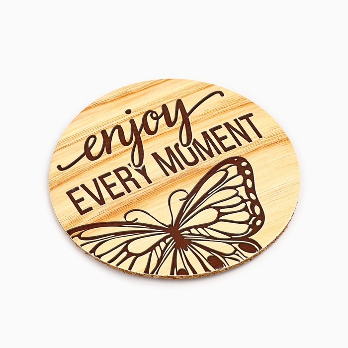 Ваза для цветов с подставкой «Enjoy every moment» пластиковая, 18,5 х 6 см Ваза для цветов с подставкой «Enjoy every moment» пластиковая, 18,5 х 6 см