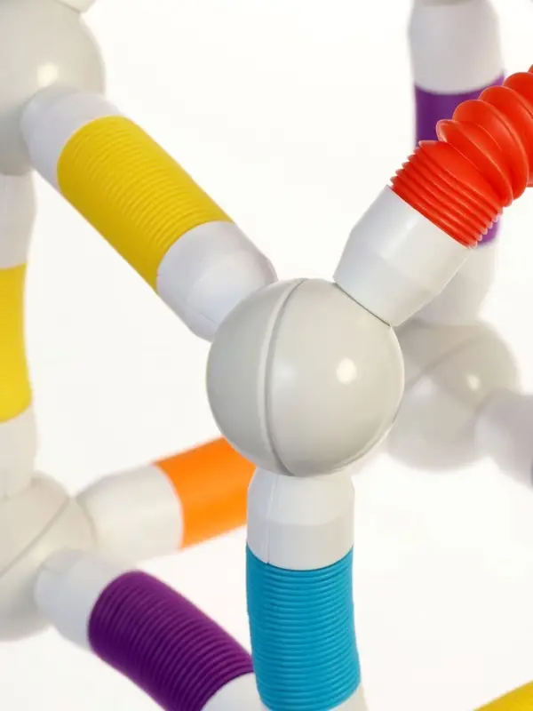 Конструктор магнитный "Развивающие трубы", 36 деталей