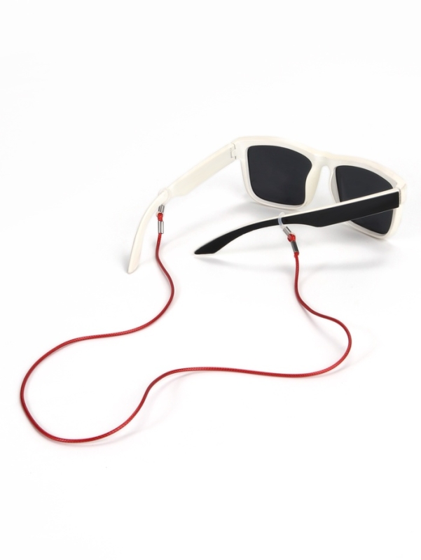 Шнурок для очков на шею 70 см силиконовый, красный