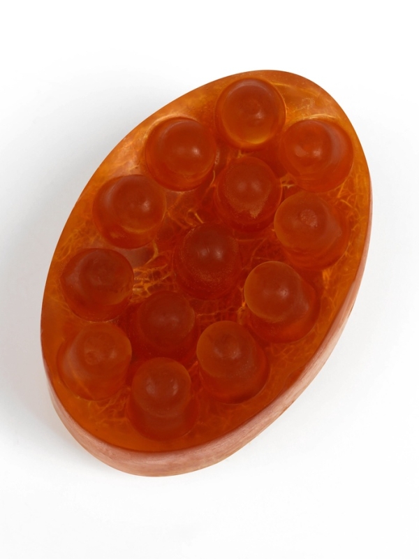 Мыло массажное с люффой "Кофе" 100 г "Добропаровъ" коричневый