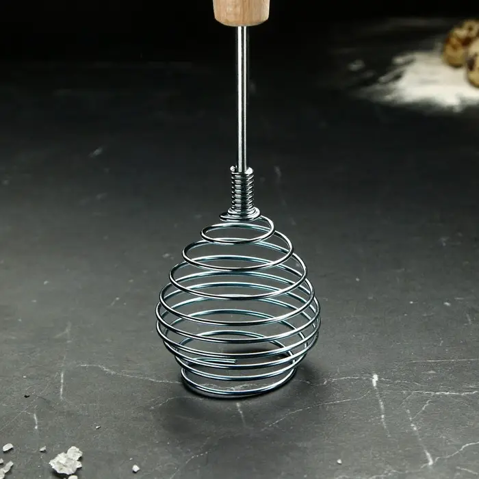 Венчик кухонный для взбивания &laquo;Шар&raquo;, 26 см, с деревянной ручкой