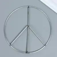 Основа для изготовления ловца снов металл "Пацифик" набор 2 шт d= 14,5 см 0,3х14,5х14,5 см   1088850